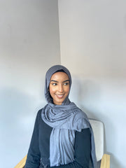 Jersey Hijab Grey