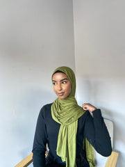 Jersey Hijab Olive