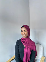 Jersey Hijab Fuschia